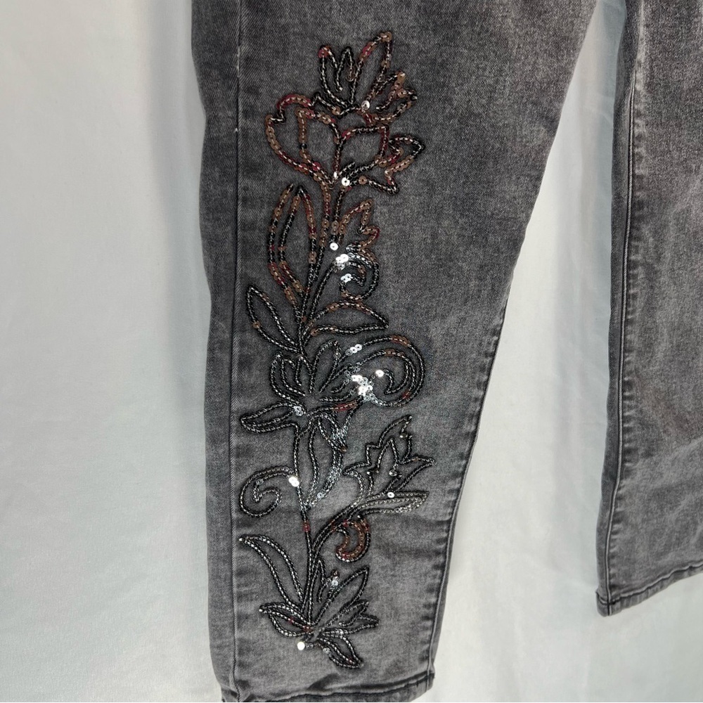 DG2 - Women’s Jeans - Black Denim - 4 P - Sequins - Picture 10 of 13